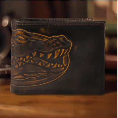 Florida Gators Burnished Leather Bifold Wallet
