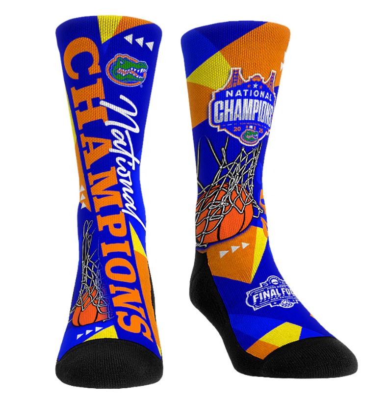 Mens Basketball Nation Champ Socks
