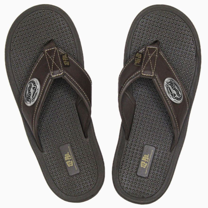 Florida Gators Men's Collegiate Brown Flip Flop Sandal