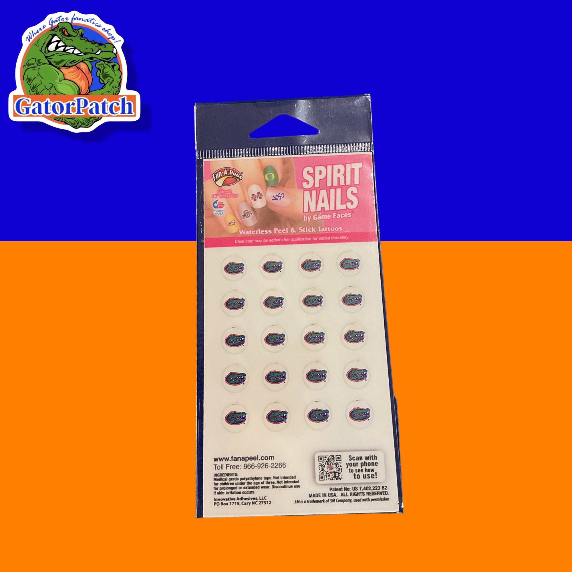Gator Spirit Nail Stickers