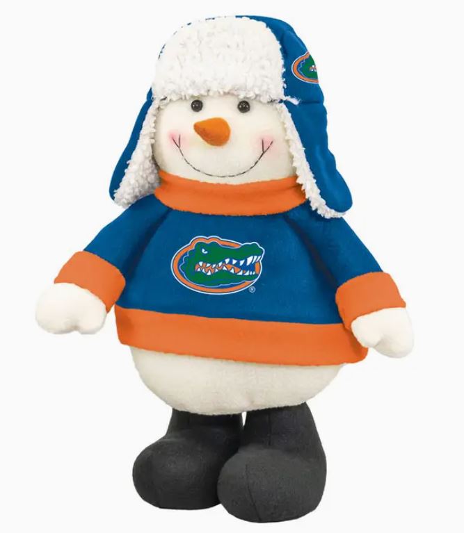 Florida Christmas Gators Chilly Snowman