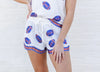 Hailey Blue & Orange Sequin Football Top