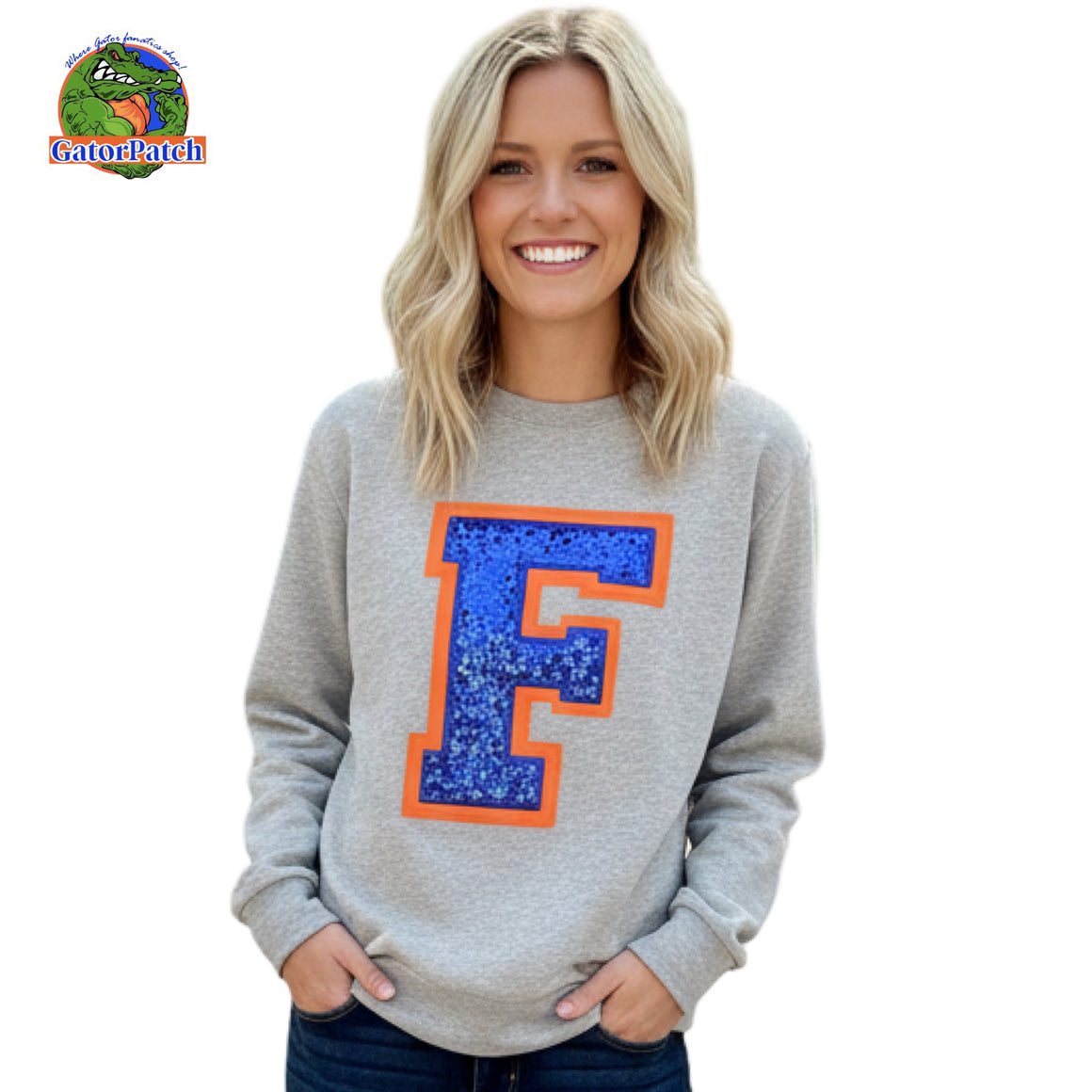 Florida Sequin Crewneck