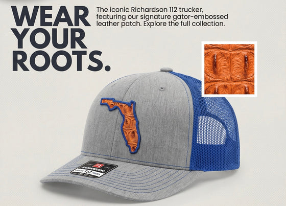 Faux Gator hide State Richardson hat ￼