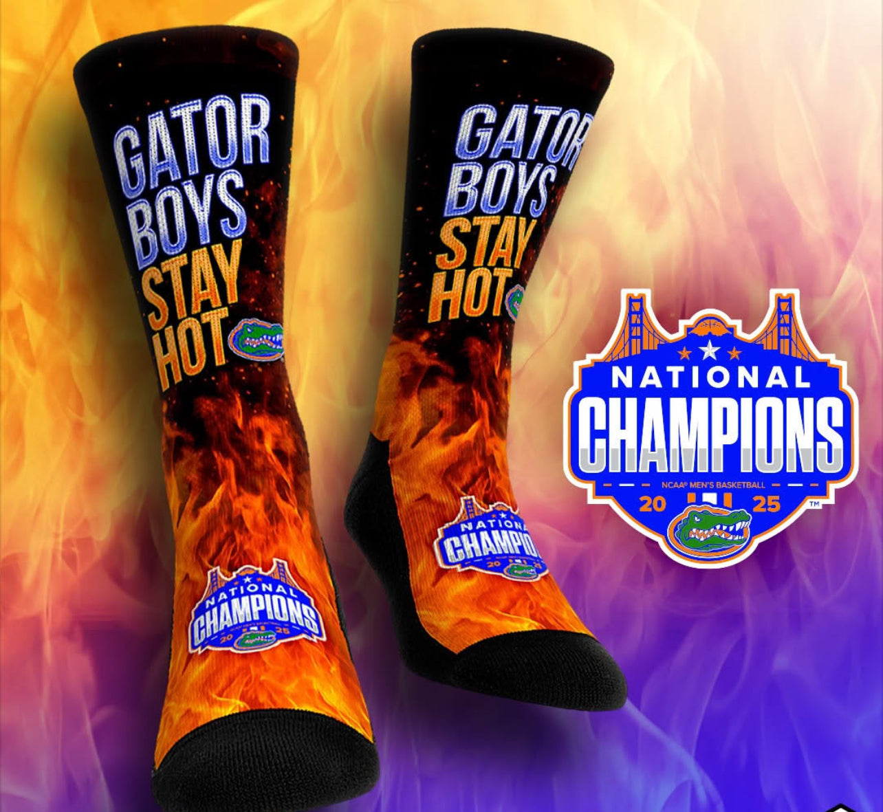 Gator Boys Stay Hot Socks