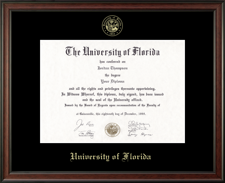 Gold Embossed Studio Diploma Frame-321532