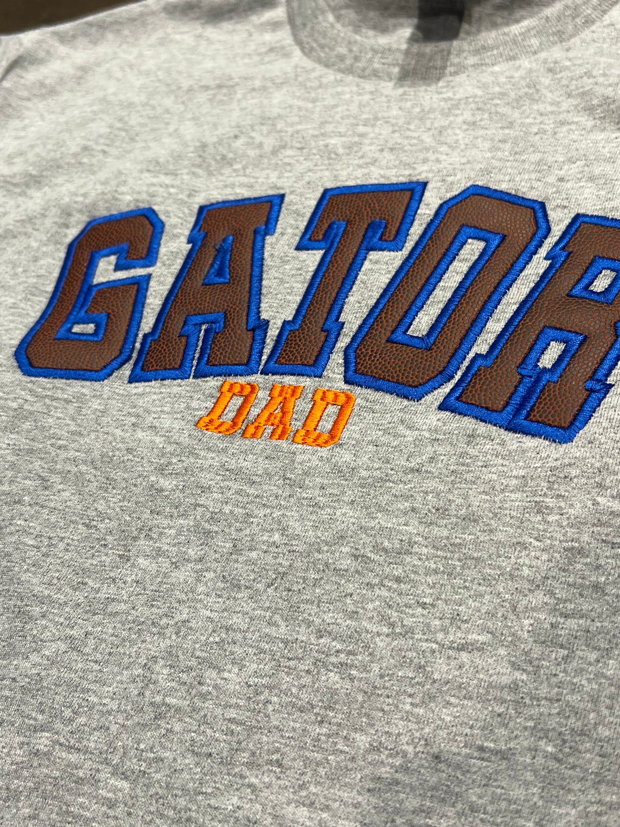 Gator Dad Football Leather Tee