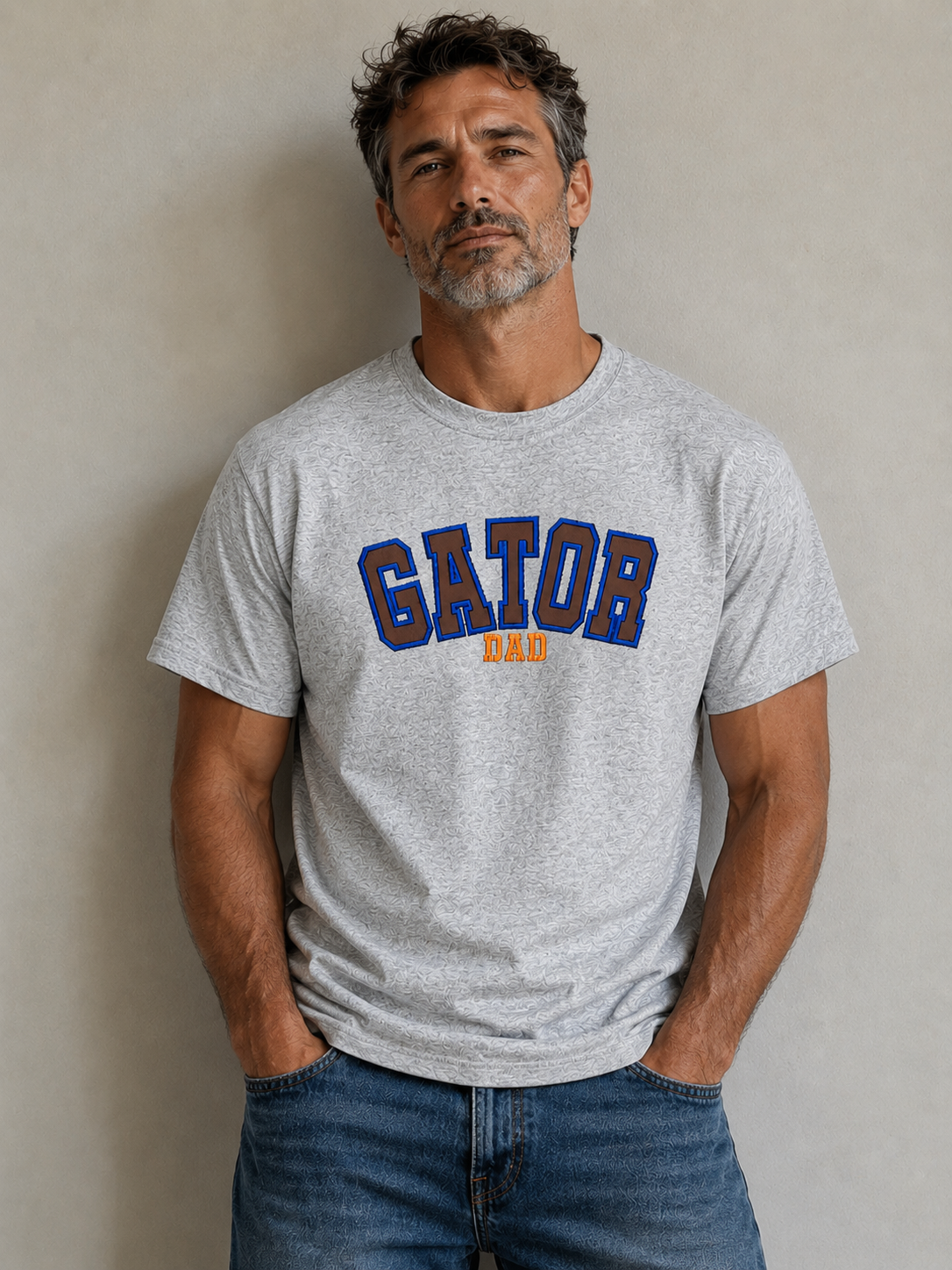 Gator Dad Football Leather Tee