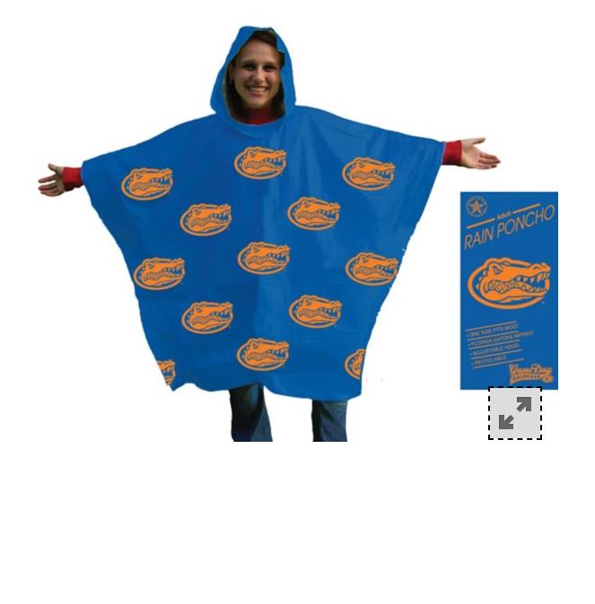 Gators Rain Poncho