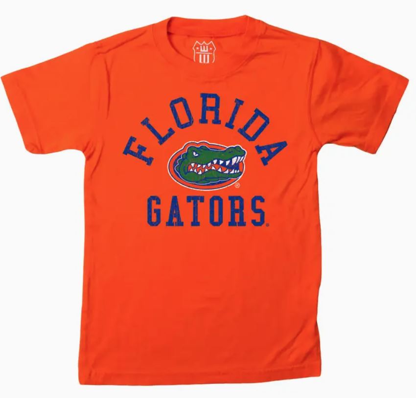 Florida Gators Ncaa Kids Organic Cotton Tee Shirt - Orange Crush