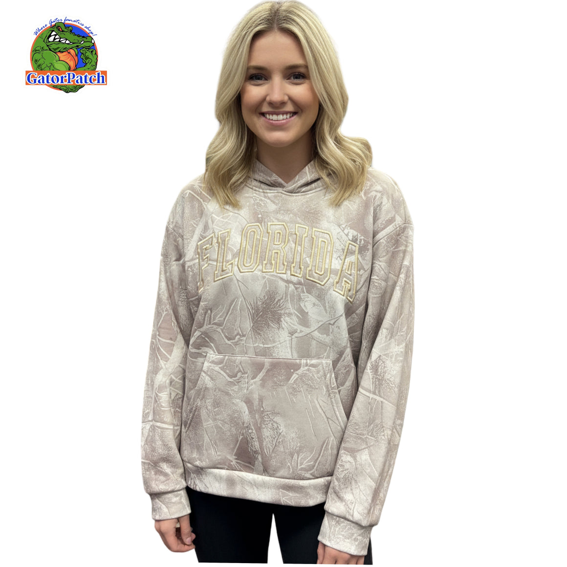 Florida Camouflage Hoodie Oversized Hooded Sweatshirt