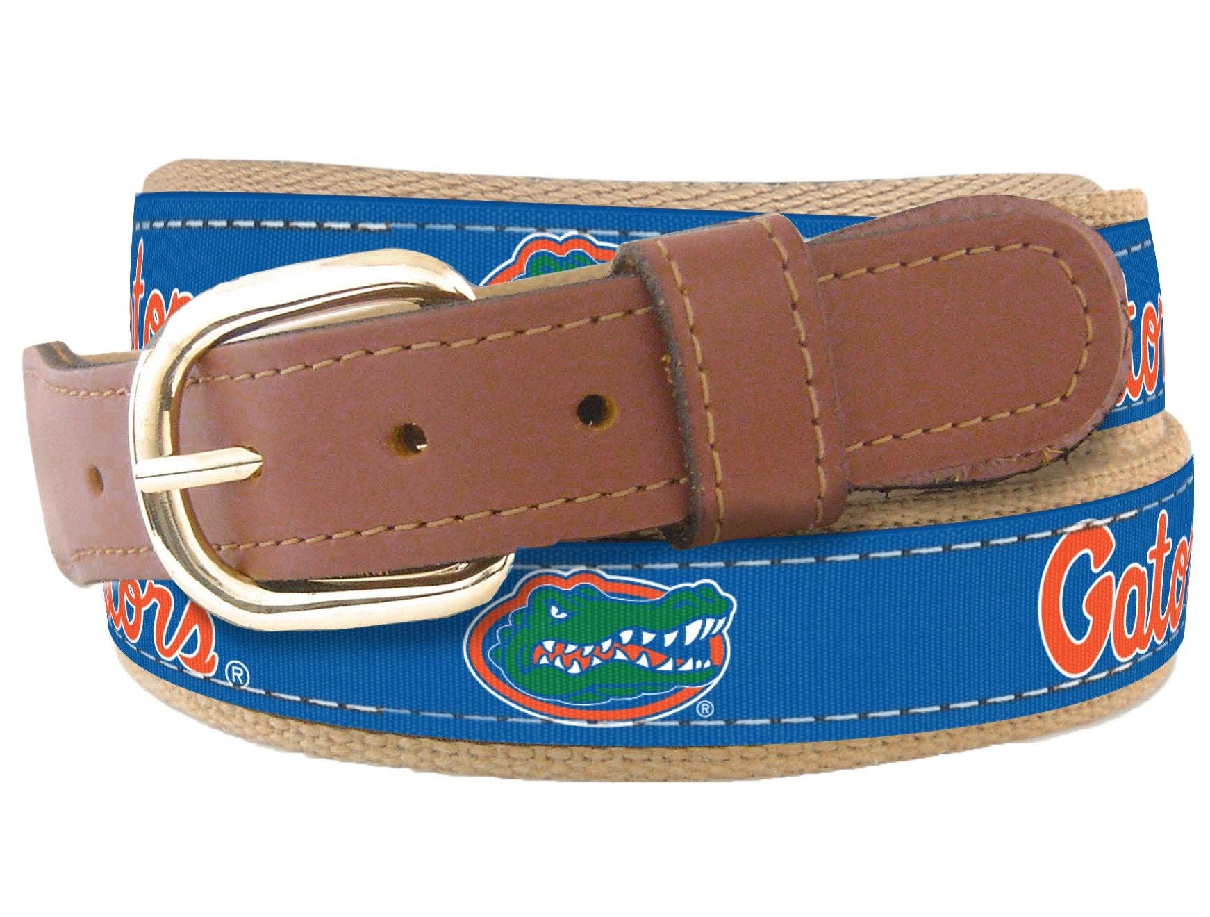Florida Gators Men's Collegiate Woven Ribbon Belt.