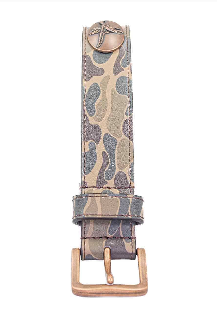 Florida Gators Old School Camo Leather Belt