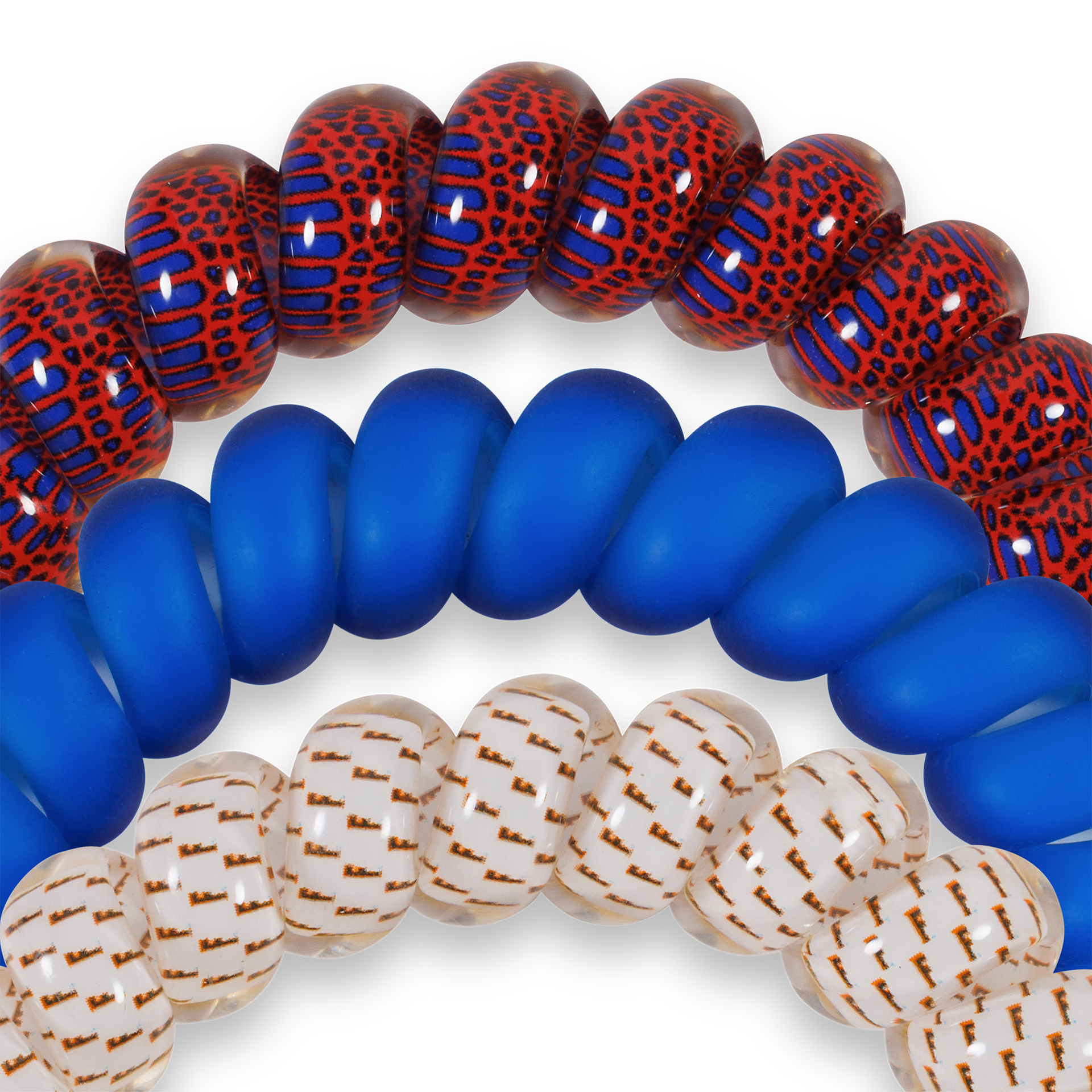 Spiral Hair Coils | Large | Go Gators! Hair Ties