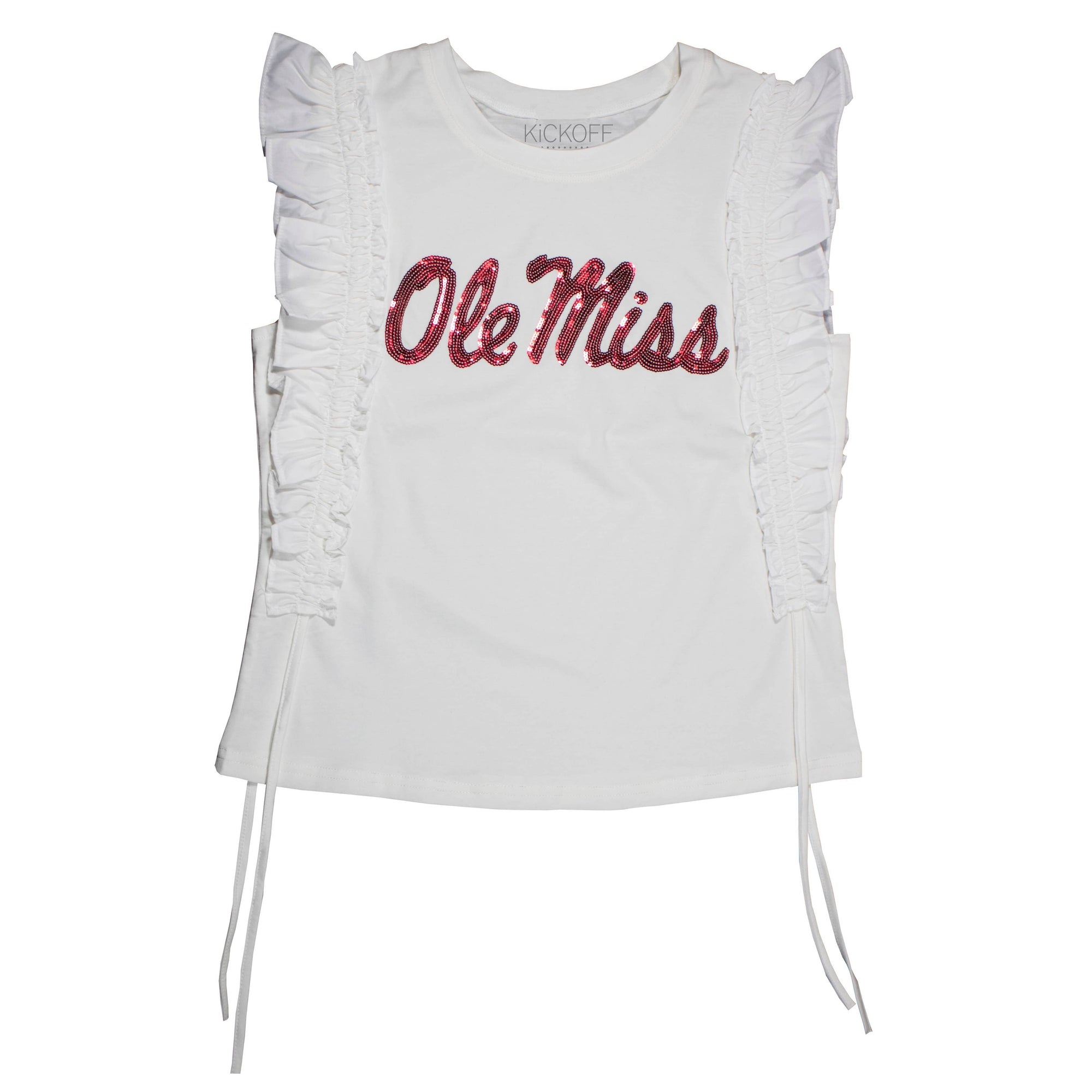 Sequin Ruffle Sleeve - NCAA Licensed: University of Florida / XL