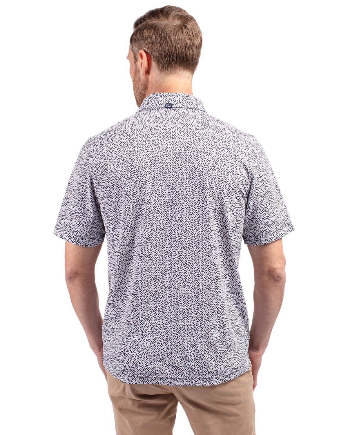 Cutter & Buck Virtue Eco Pique Botanical Print Recycled Polo