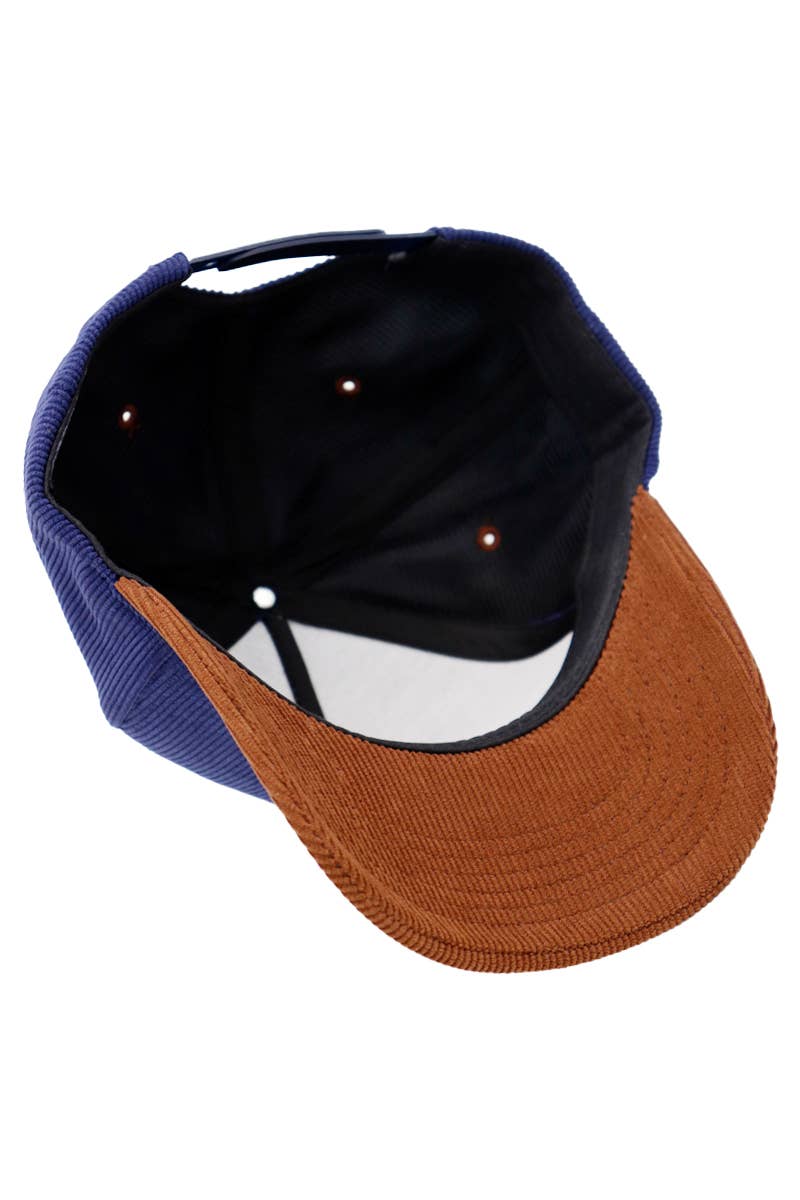 Premium Corduroy Two Tone Baseball Cap
