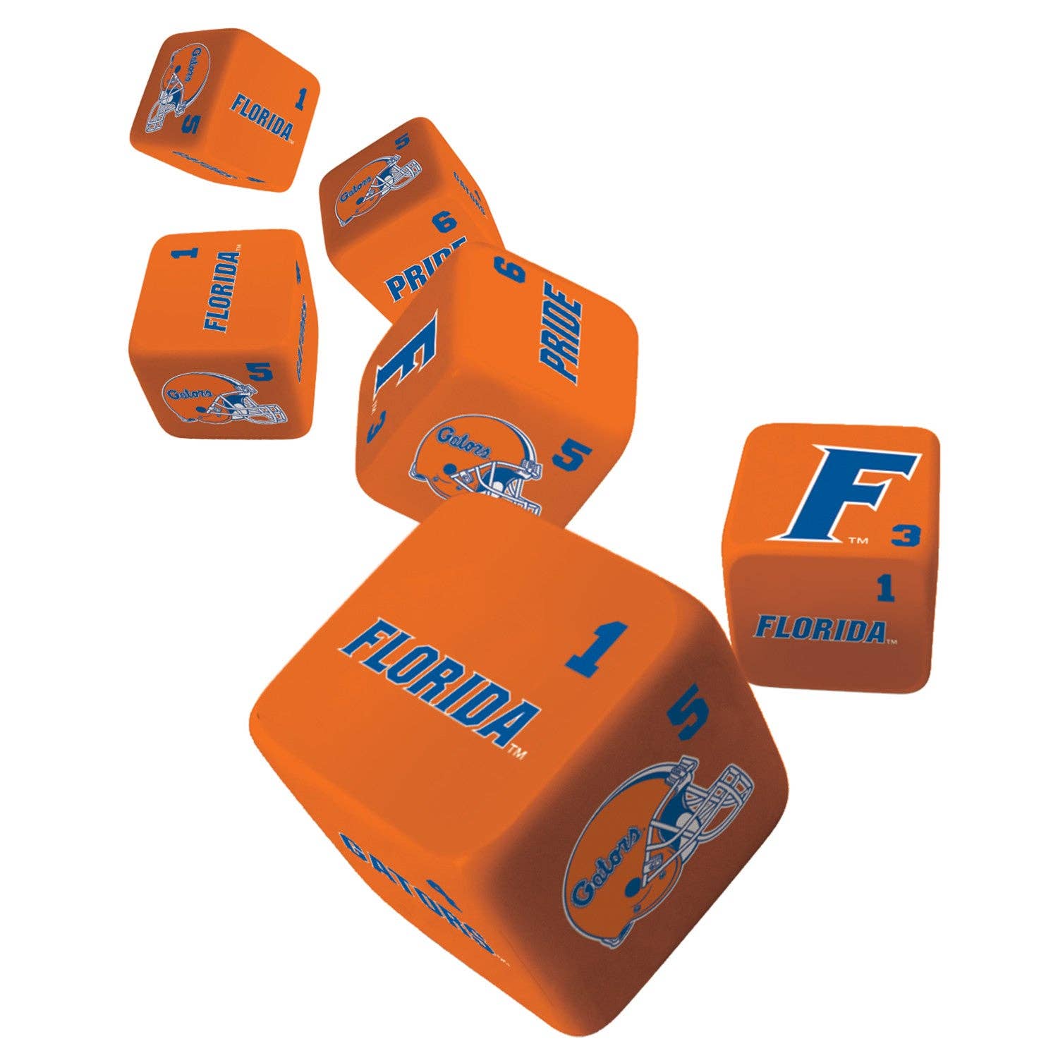 Florida Gators Dice Set - 19mm