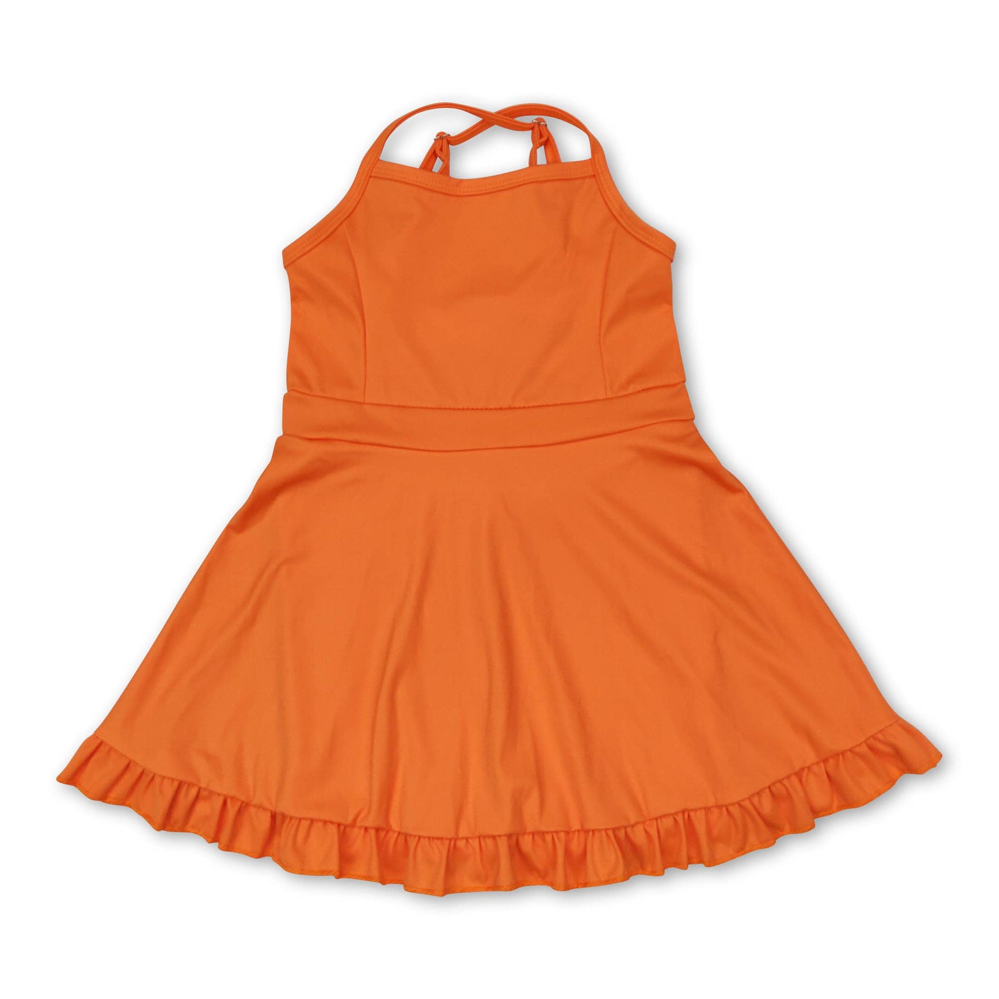 Multi colors kids girls summer athletic dresses