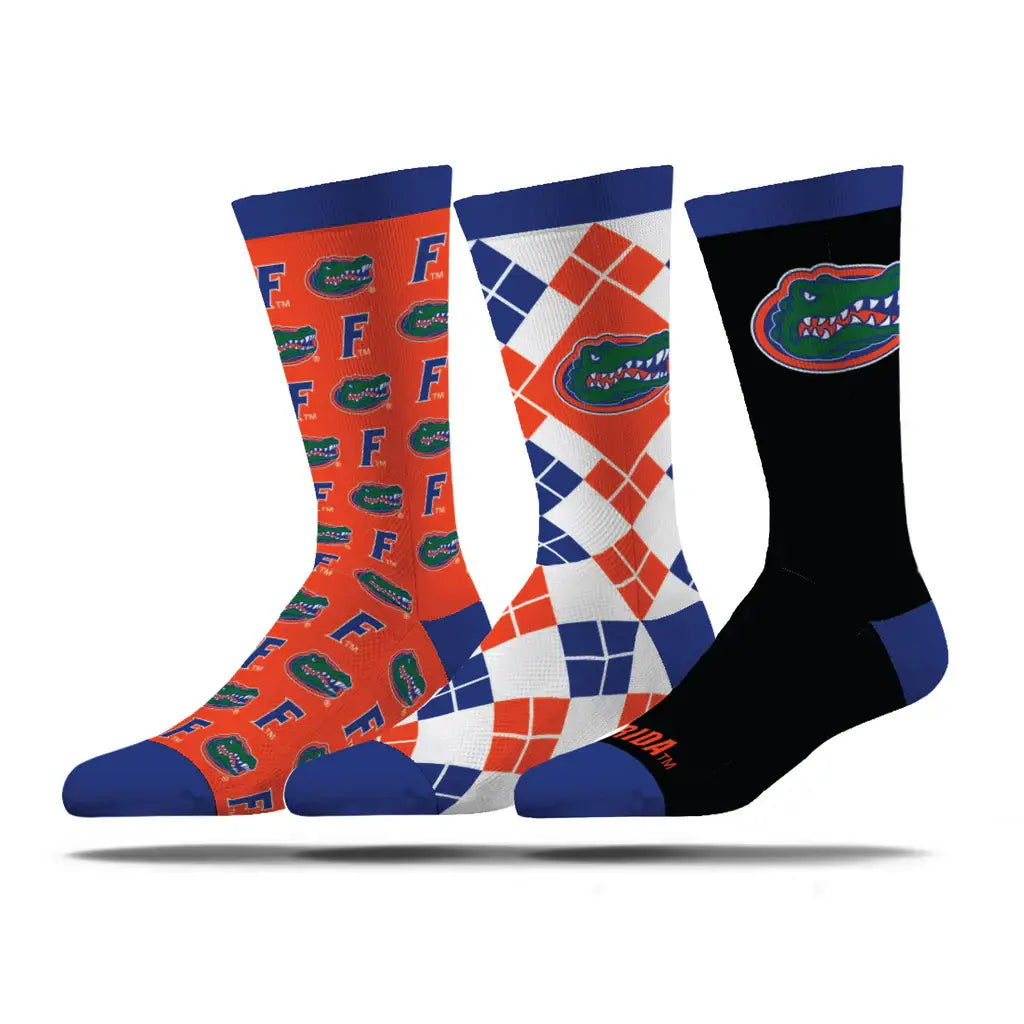 NCAA Florida Business Knit Crew, 3-Pack