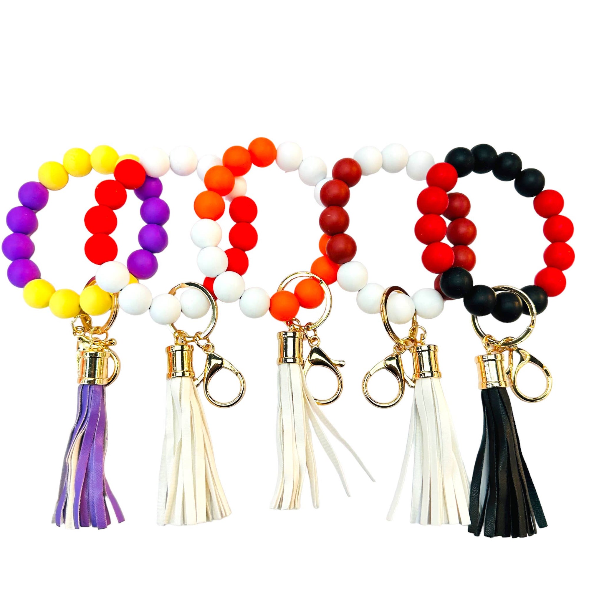 Gameday Ball Bracelets: Orange/blue