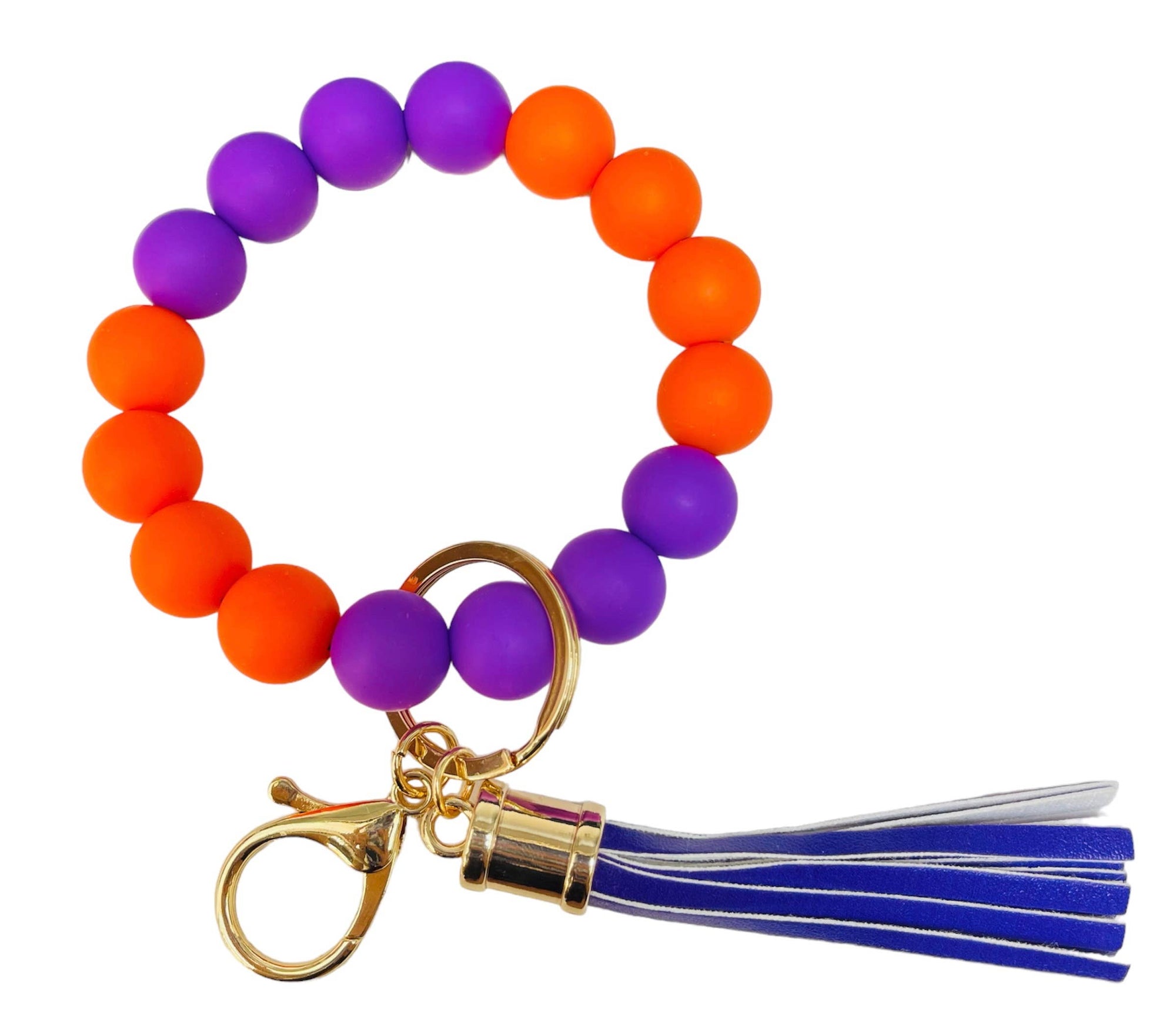 Gameday Ball Bracelets: Orange/blue