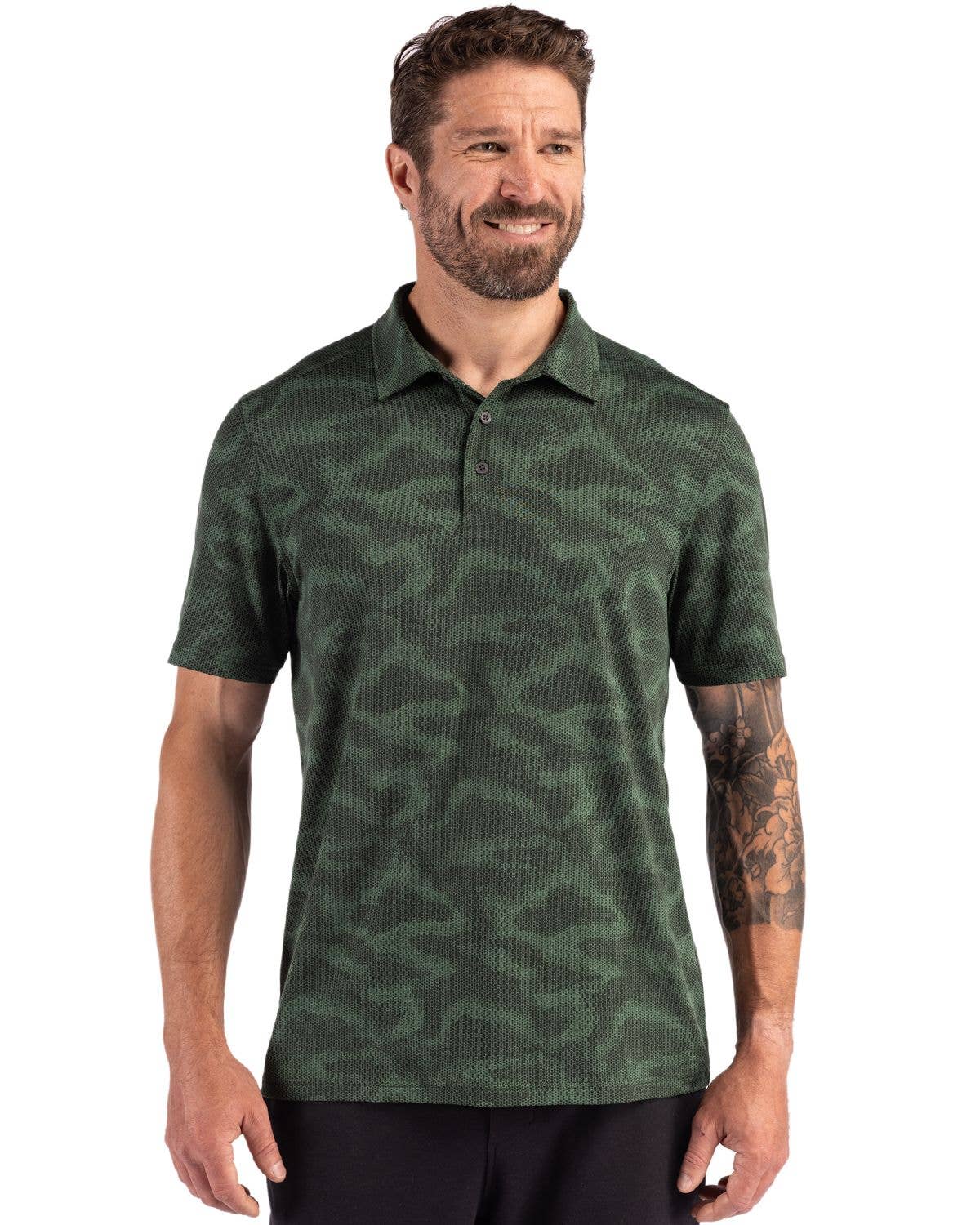 Cutter & Buck Coastline Epic Comfort Camo Print Mens Polo