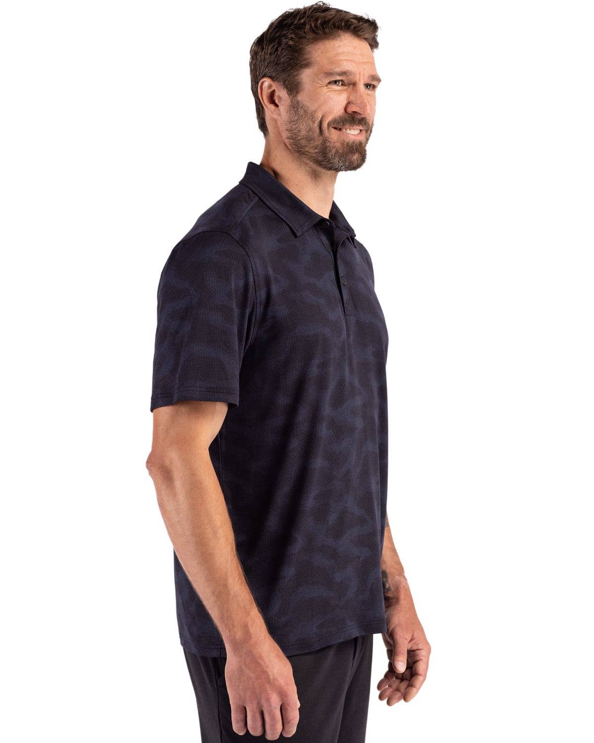Cutter & Buck Coastline Epic Comfort Camo Print Mens Polo