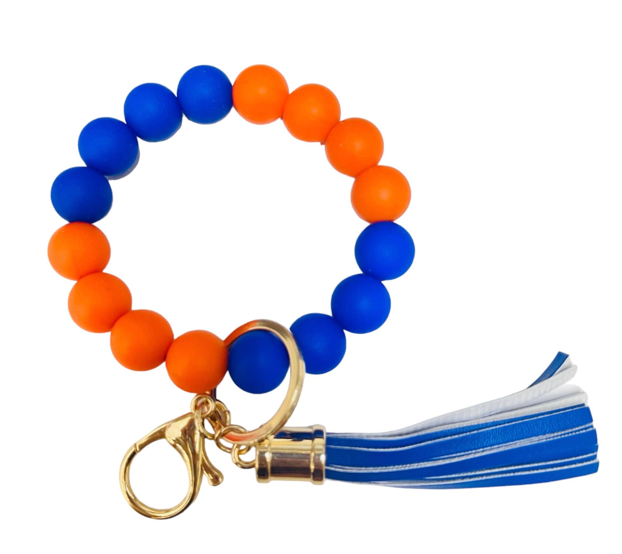 Gameday Ball Bracelets: Orange/blue