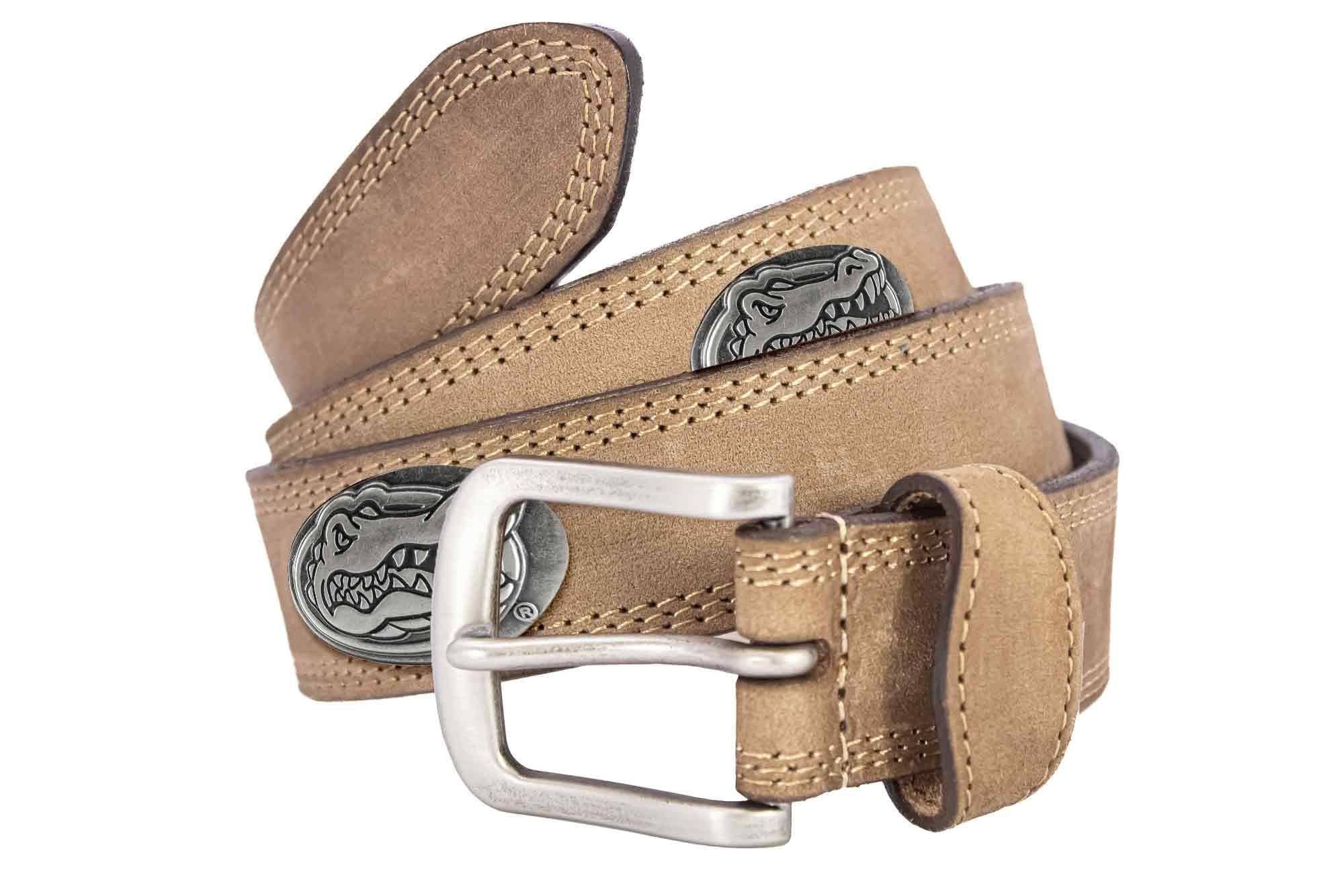Florida Gators Men's Collegiate Crazyhorse Leather Belt.
