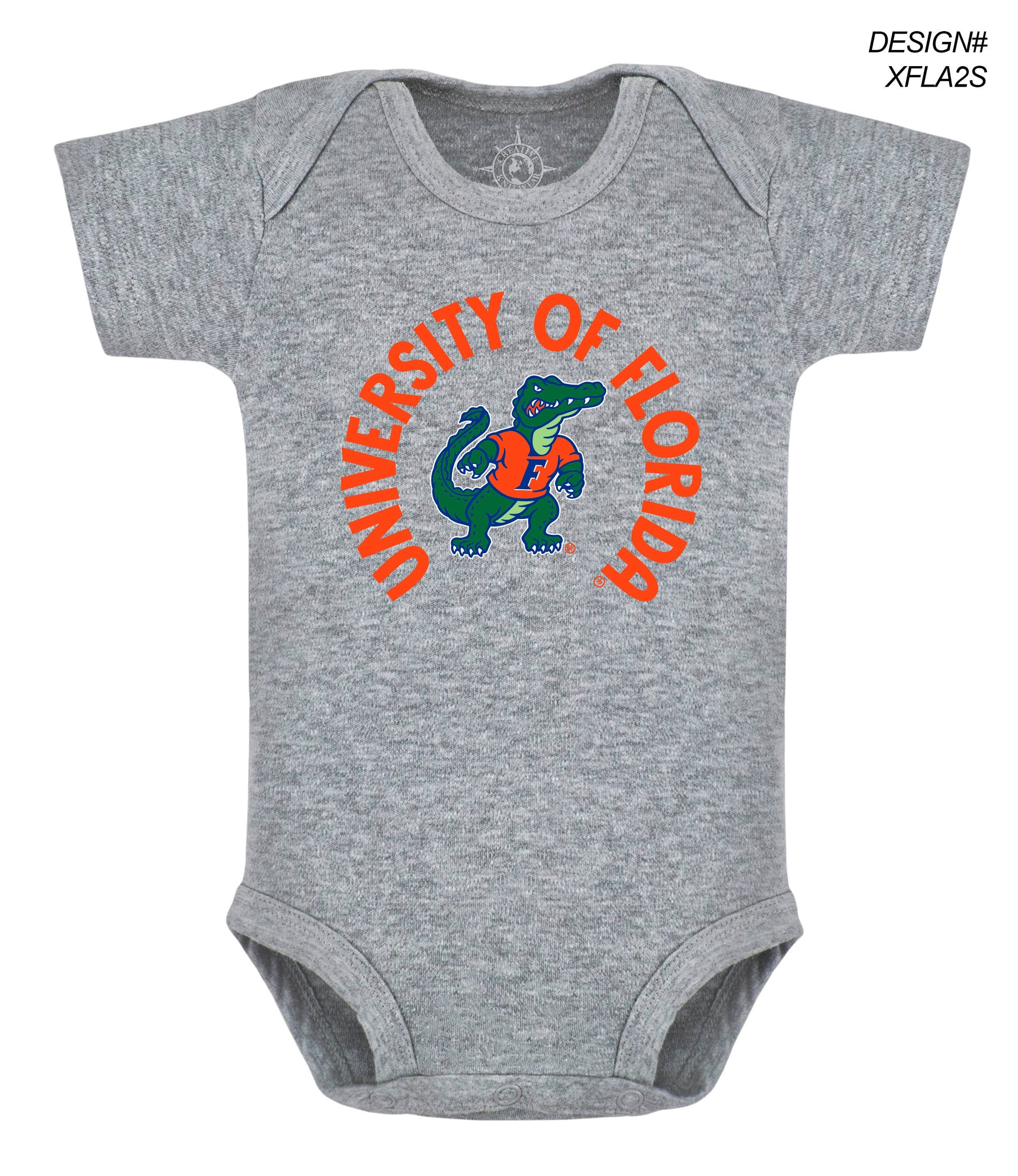 Florida Gators Infant Bodysuit: Screen-print : Royal / Florida + Gator / 0-3 Months