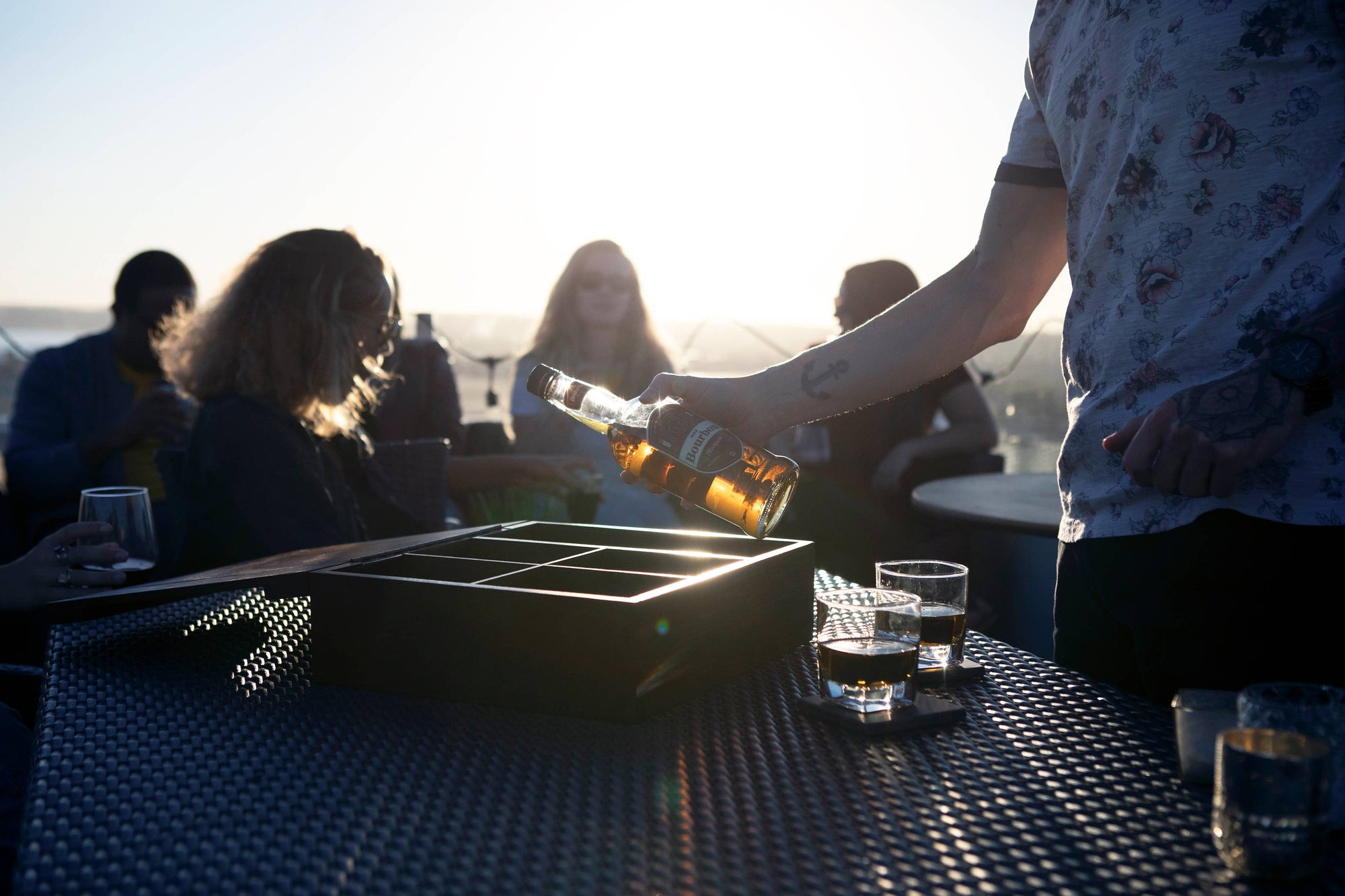 Florida Gators Whiskey Box Gift Set: Oak Wood