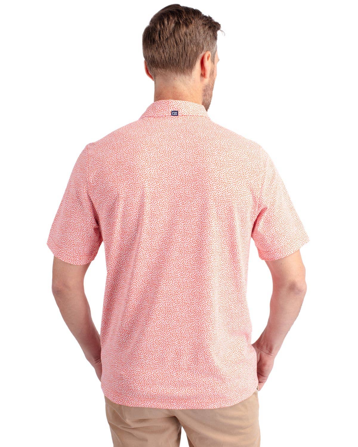 Cutter & Buck Virtue Eco Pique Botanical Print Recycled Polo