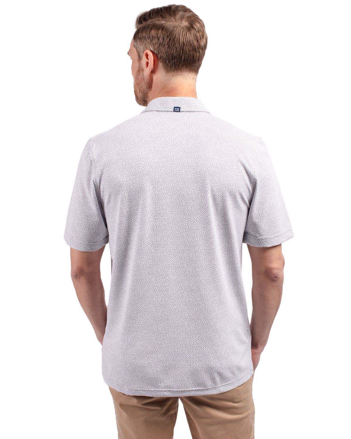 Cutter & Buck Virtue Eco Pique Botanical Print Recycled Polo