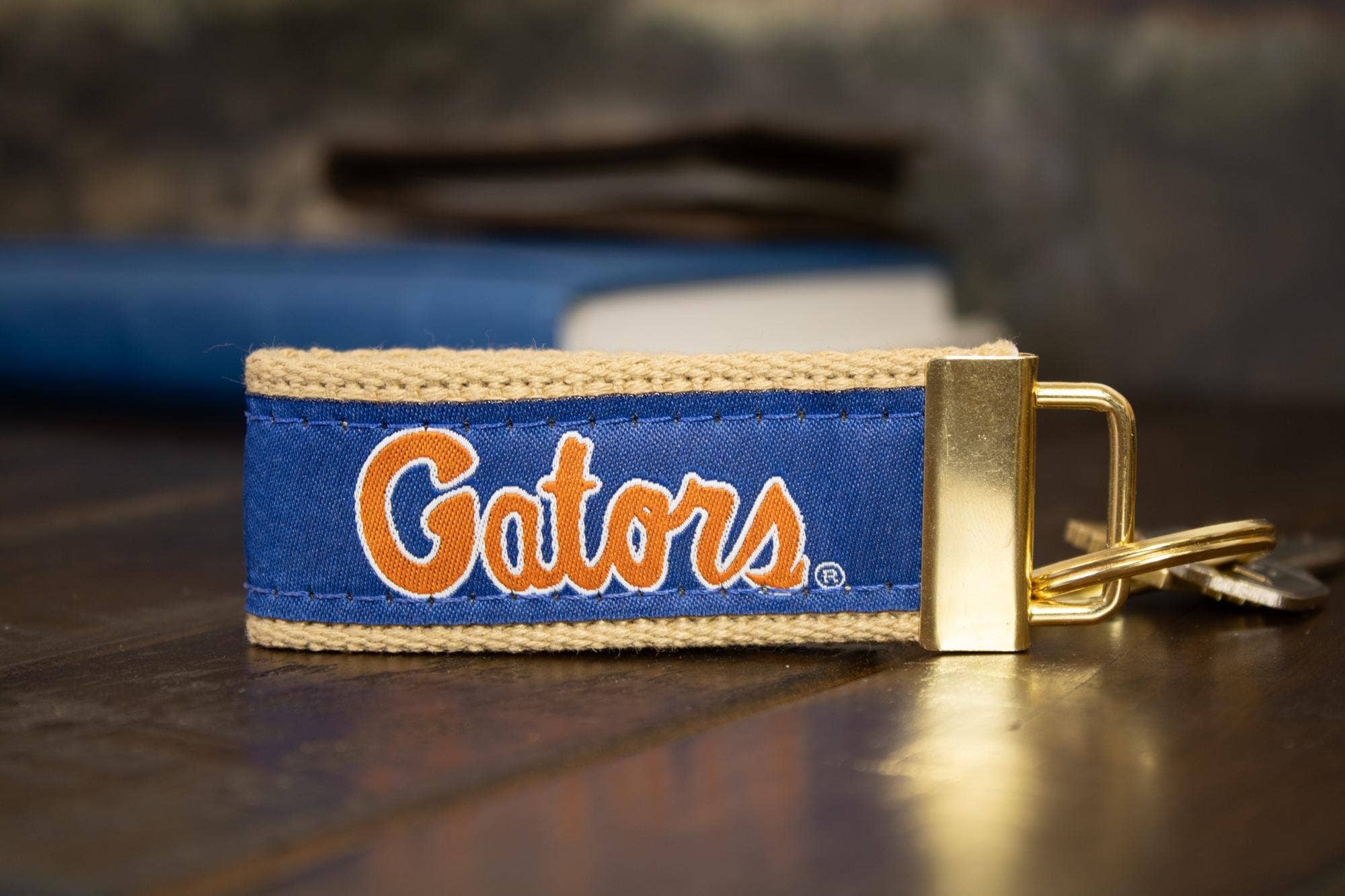 Florida Gators Collegiate Woven Ribbon Key Chain.