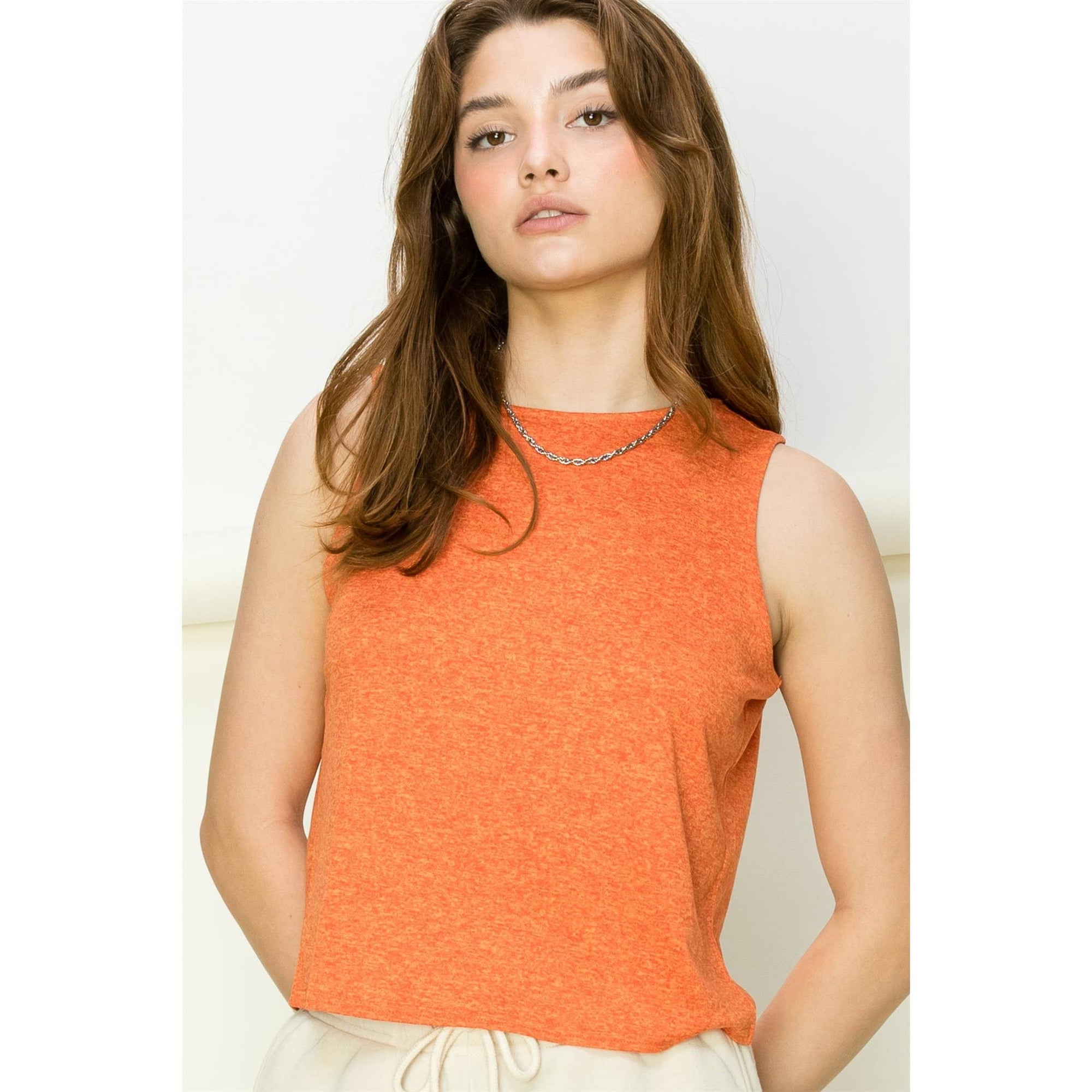 Tie-Back Sleeveless Top