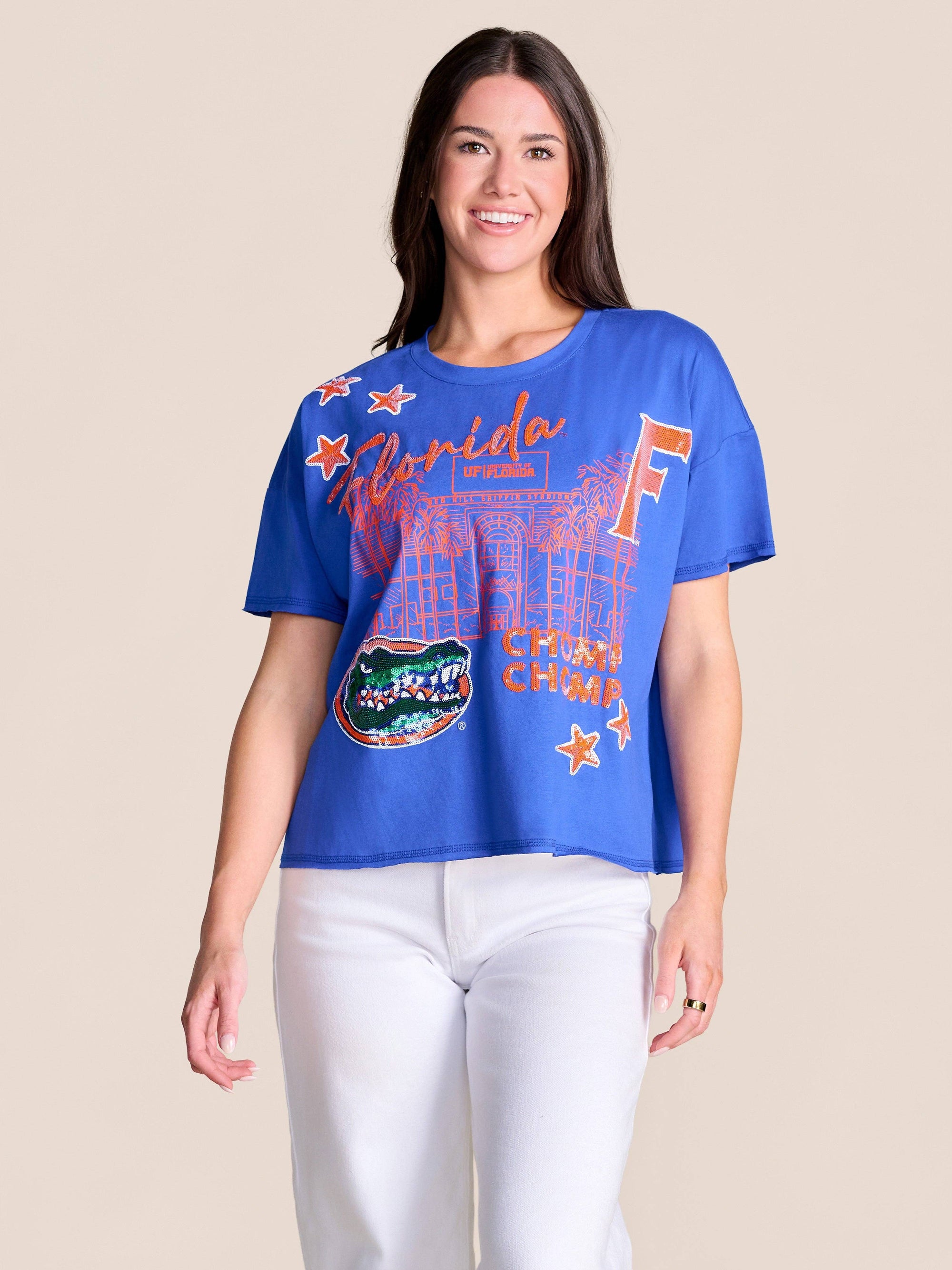 The Fourth Quarter Sequin Tee | Florida