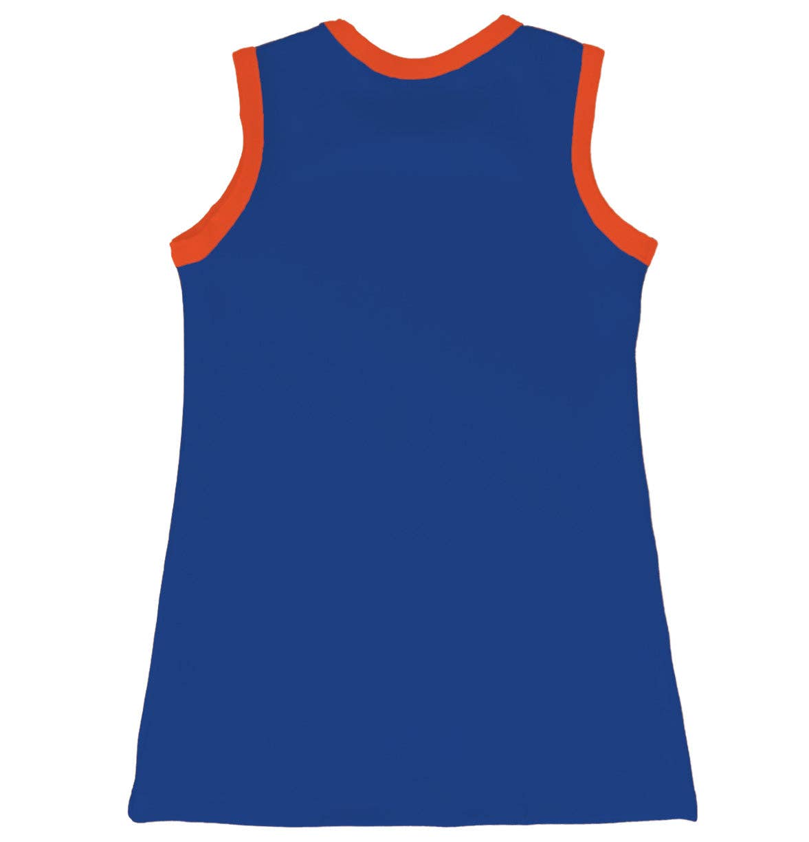 Florida Gators Sleeveless Cheerleader A Line Dress White and Royal