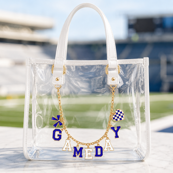 ORANGE & BLUE Game day Bag Charms
