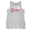 Sequin Script Fringe Tank - NCAA Licensed: University of Florida / XL