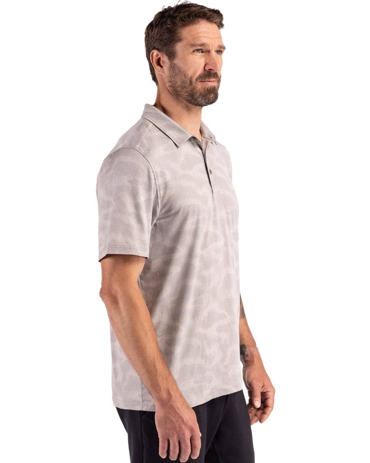 Cutter & Buck Coastline Epic Comfort Camo Print Mens Polo