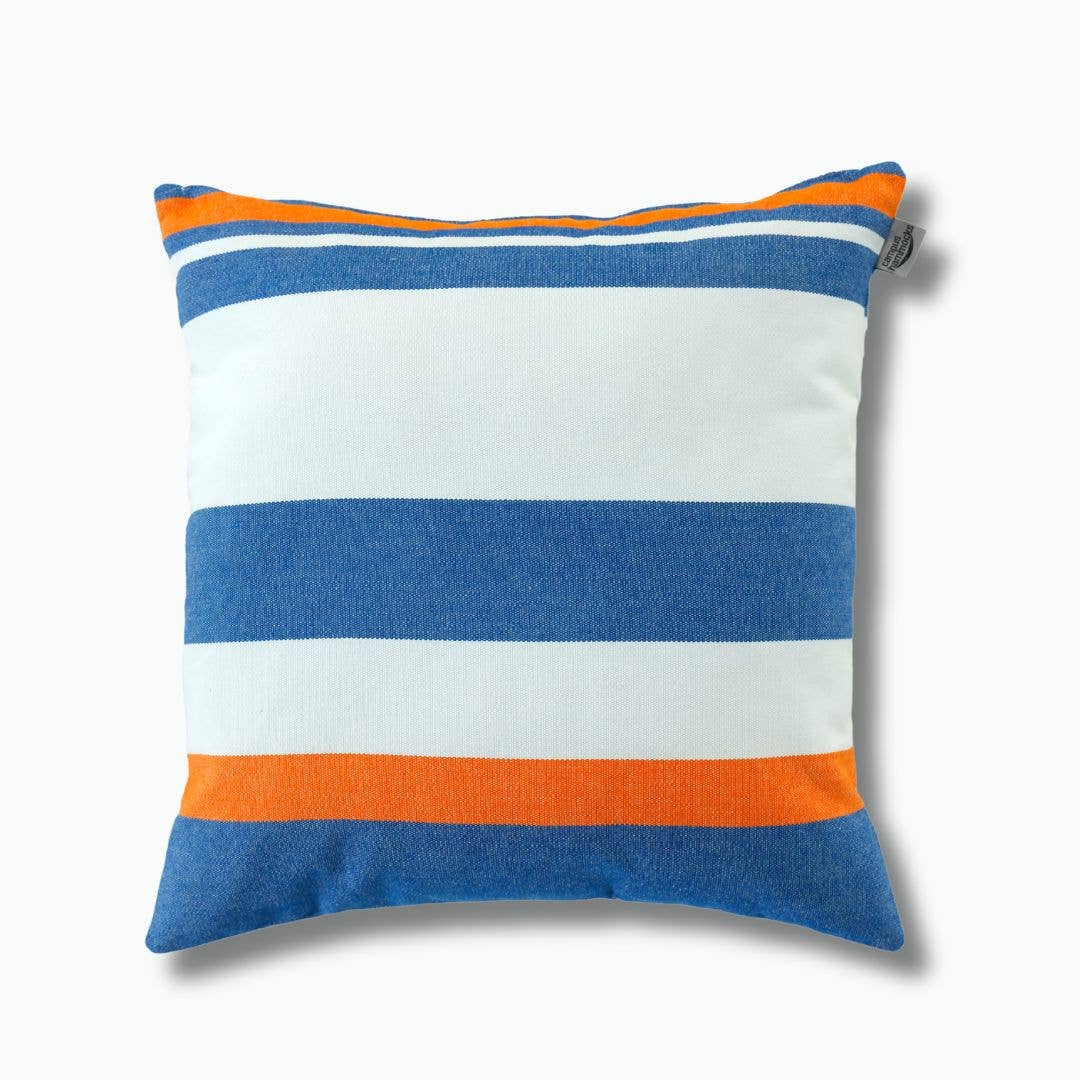 UF Florida Gators Colors Pillow Covers -Blue Orange Stripes