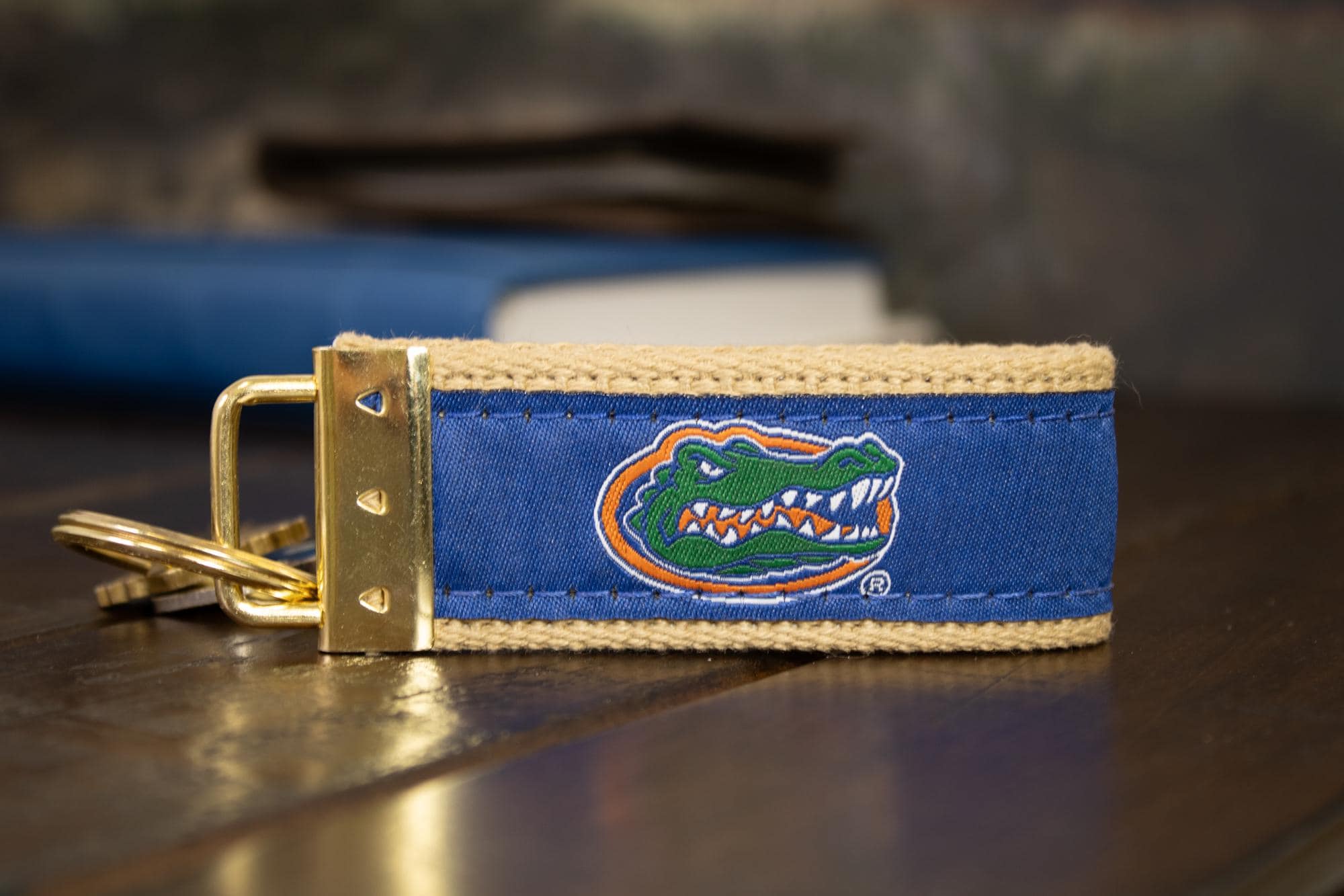 Florida Gators Collegiate Woven Ribbon Key Chain.