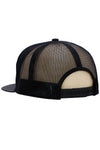 Camouflage Polyester Fabric 7 Panel Flat Bill Trucker Hat