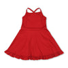 Multi colors kids girls summer athletic dresses