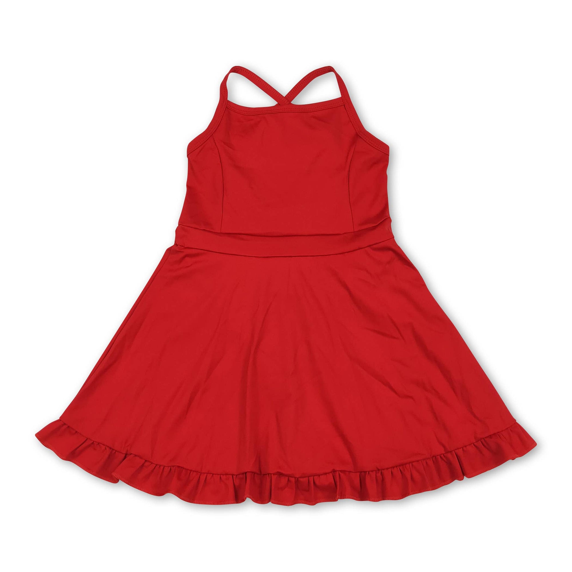 Multi colors kids girls summer athletic dresses