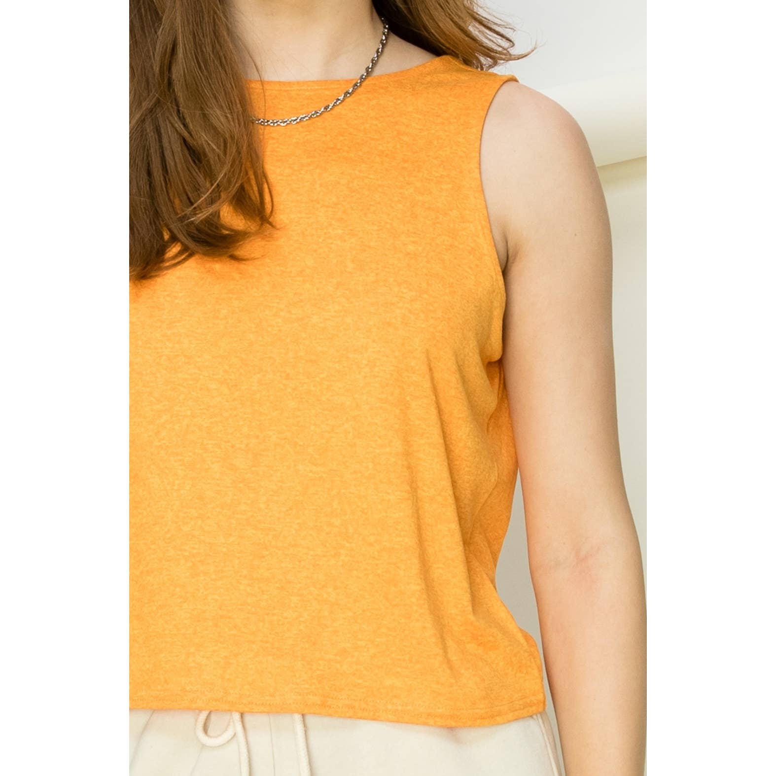 Tie-Back Sleeveless Top