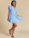 The Team Toile Flutter Sleeve Dress | Florida