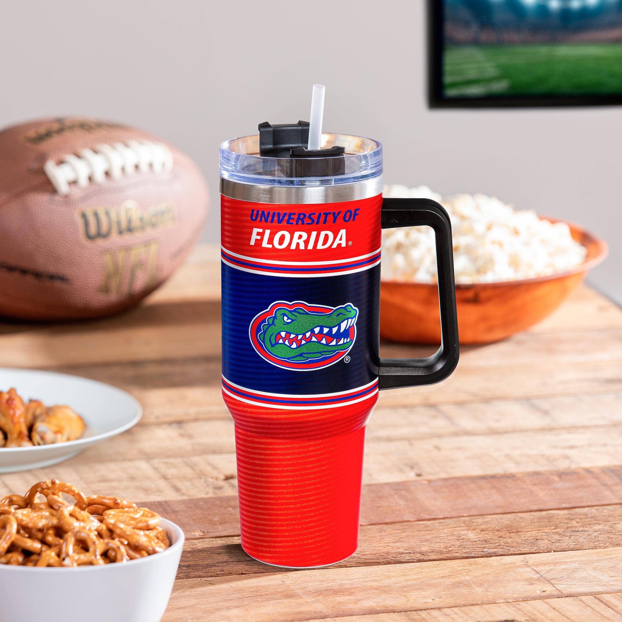 40oz Stainless Steel Canyon Cup w/ Straw, University of Florida