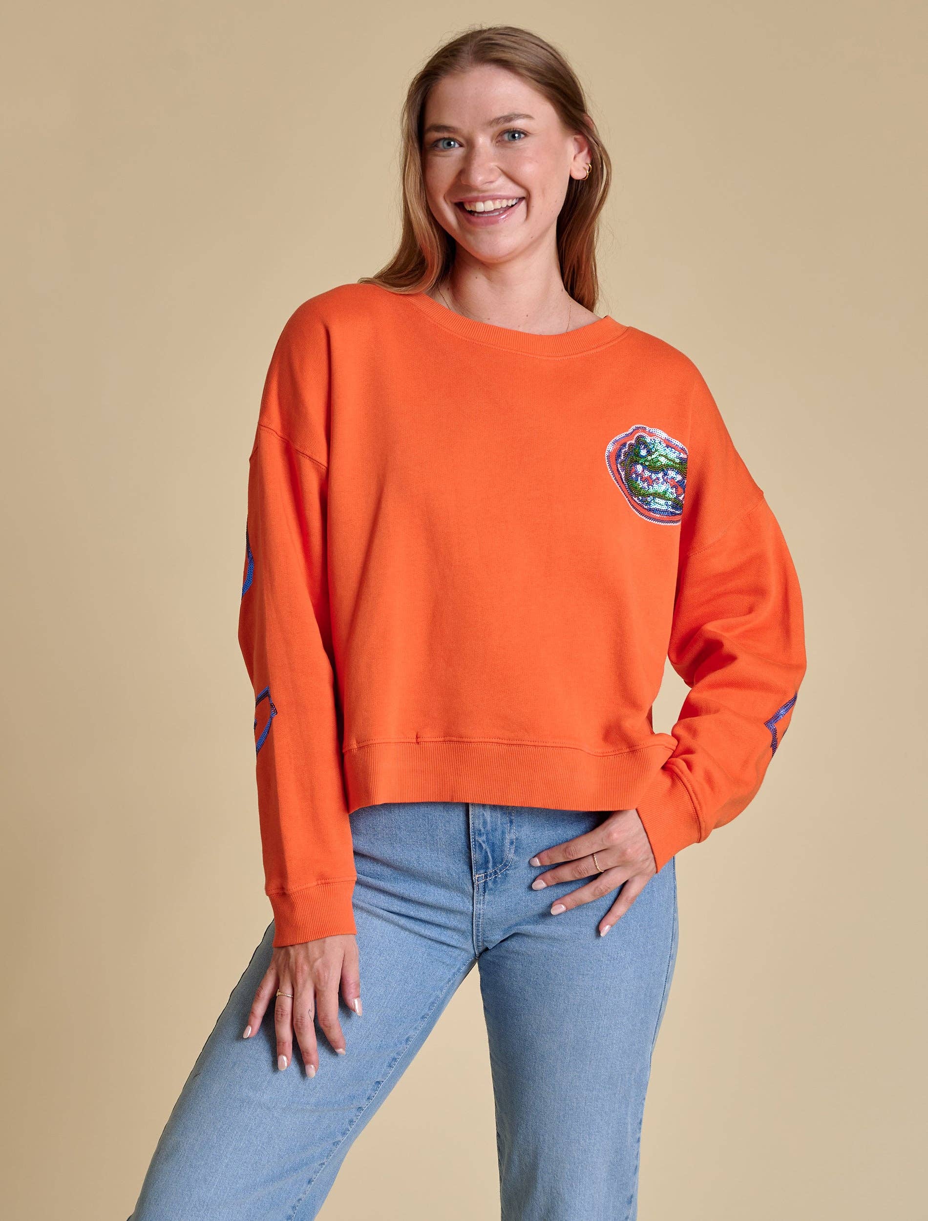 The Sequin Boxy Sweatshirt | Florida